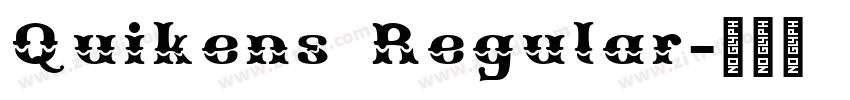 Quikens Regular字体转换